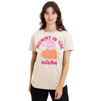 Natural - Lifestyle - Peppa Pig Unisex Adult Mummy In The Making Mummy Pig T-Shirt