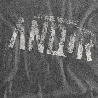 Vintage Black - Side - Star Wars: Andor Mens Distressed Logo T-Shirt