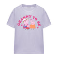 Soft Lavender - Front - Peppa Pig Unisex Adult Granny To Be Granny Pig T-Shirt