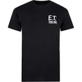 Black - Front - E.T Mens Logo T-Shirt