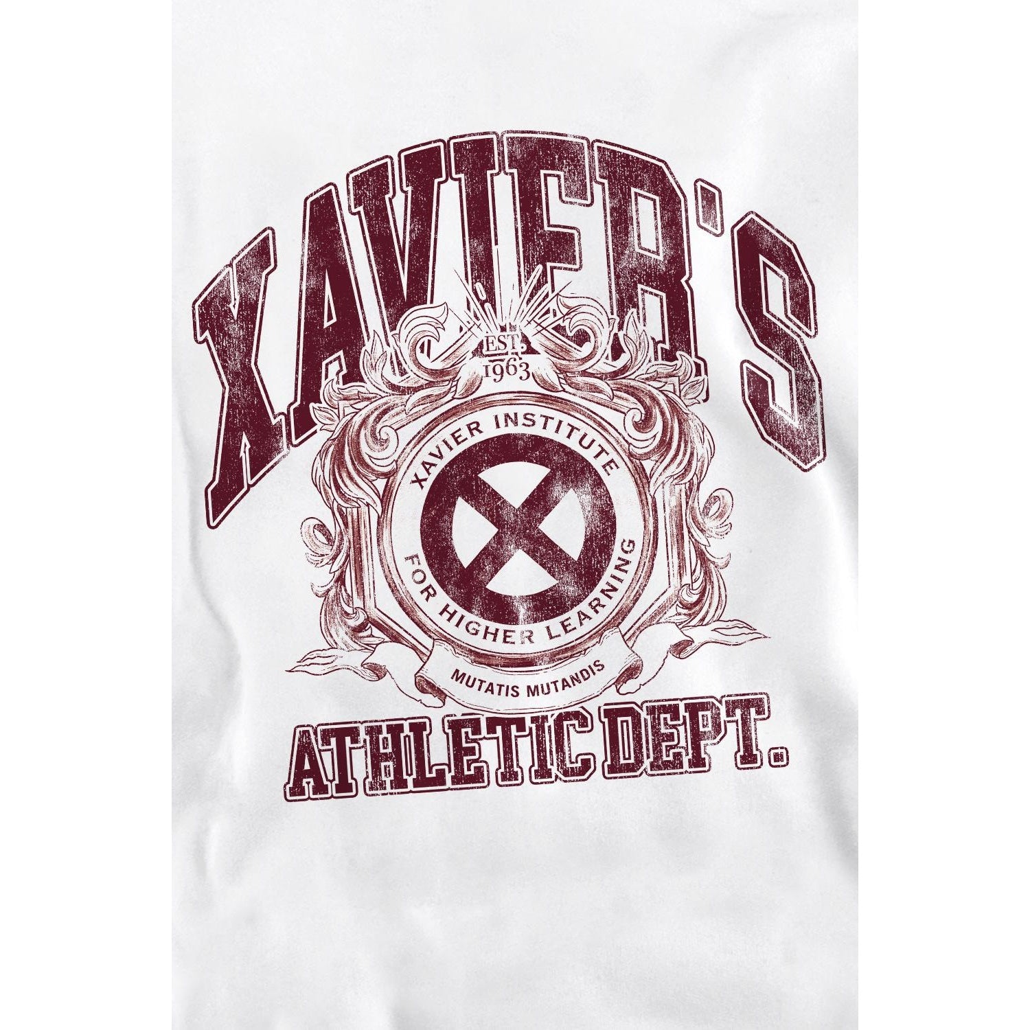 White - Side - Marvel Unisex Adult X-Men Athletic Dept Professor X Sweatshirt