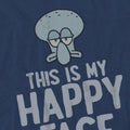 Navy - Side - SpongeBob SquarePants Unisex Adult Happy Face T-Shirt
