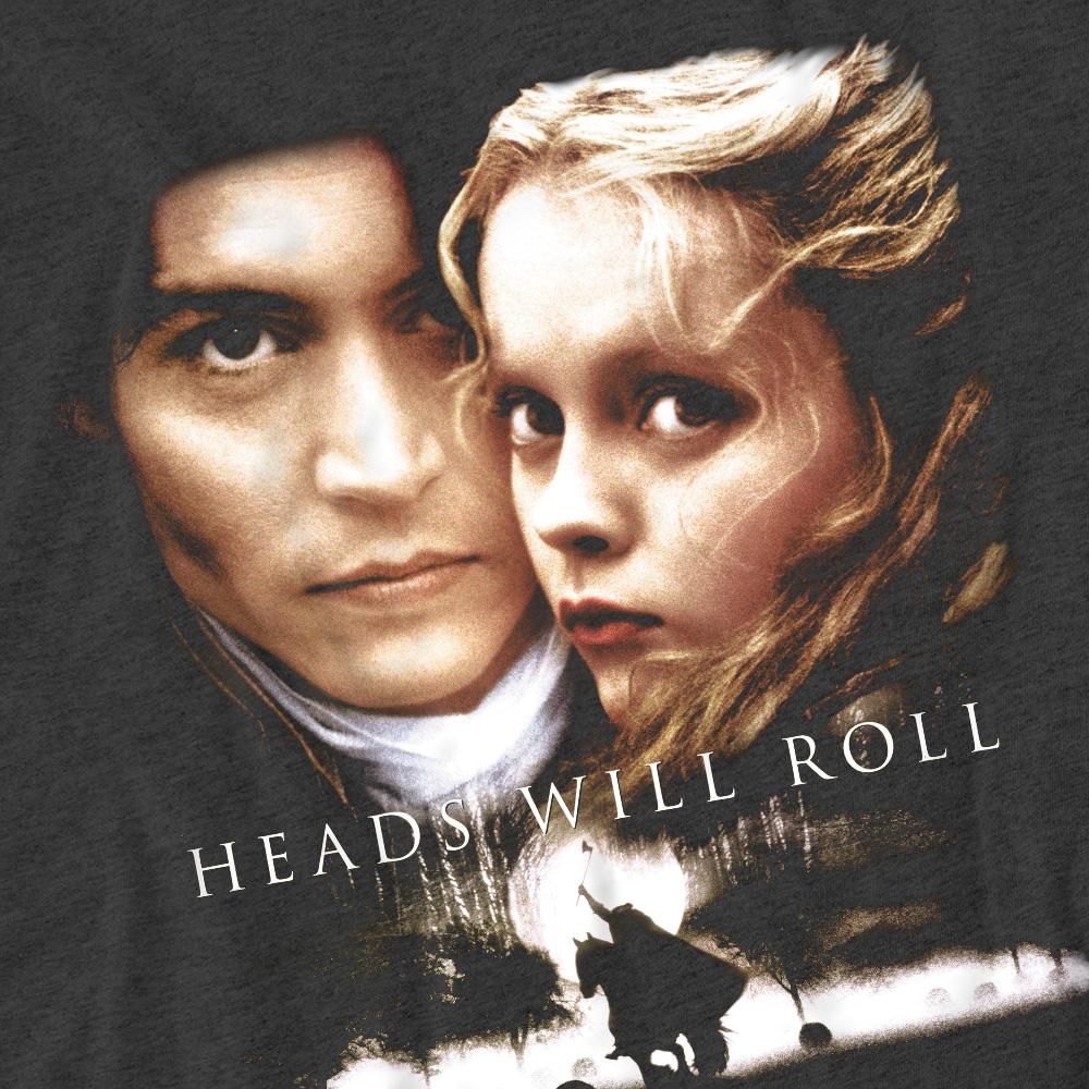 Charcoal - Pack Shot - Sleepy Hollow Unisex Adult Heads Will Roll T-Shirt