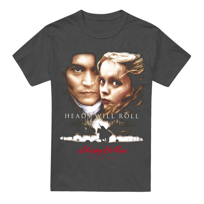 Charcoal - Front - Sleepy Hollow Unisex Adult Heads Will Roll T-Shirt