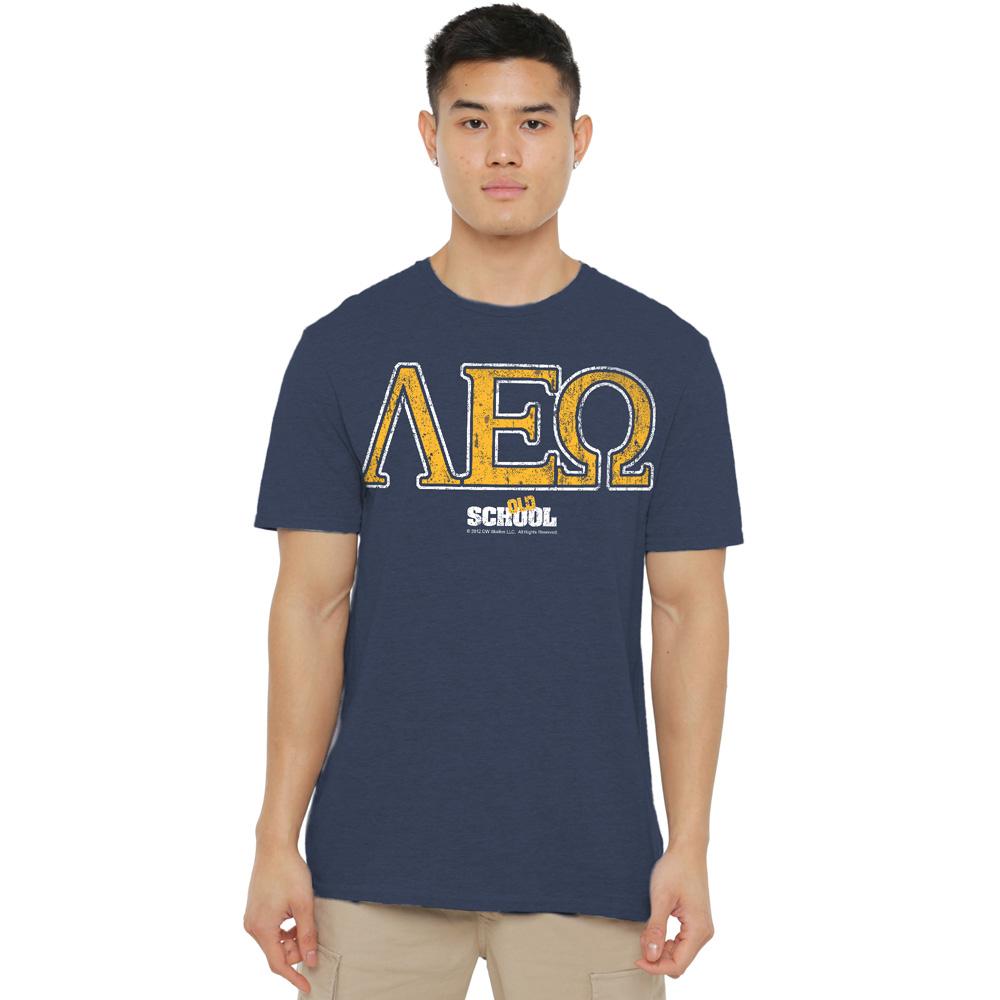 Navy - Lifestyle - Old School Unisex Adult Leo T-Shirt