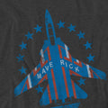 Charcoal - Side - Top Gun Unisex Adult Maverick T-Shirt