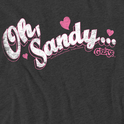 Charcoal - Pack Shot - Grease Unisex Adult Oh Sandy T-Shirt