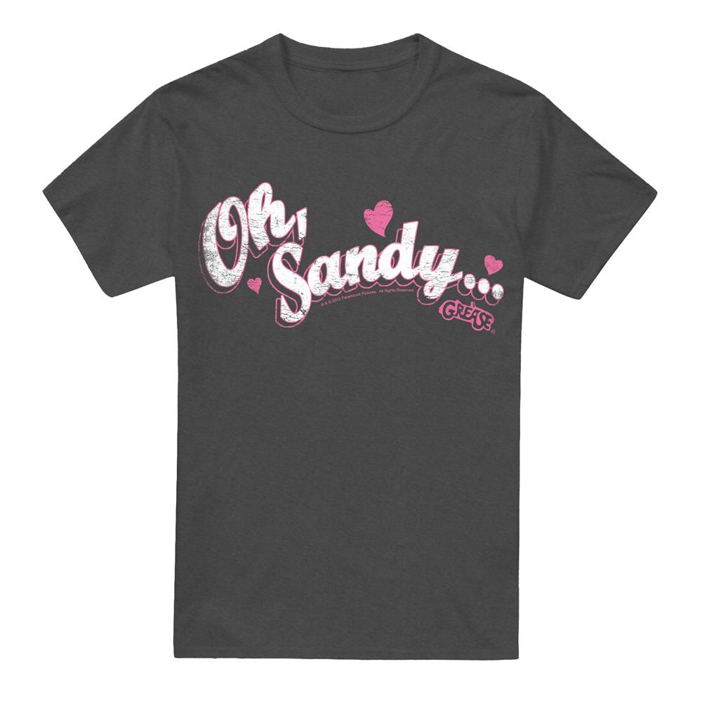 Charcoal - Front - Grease Unisex Adult Oh Sandy T-Shirt