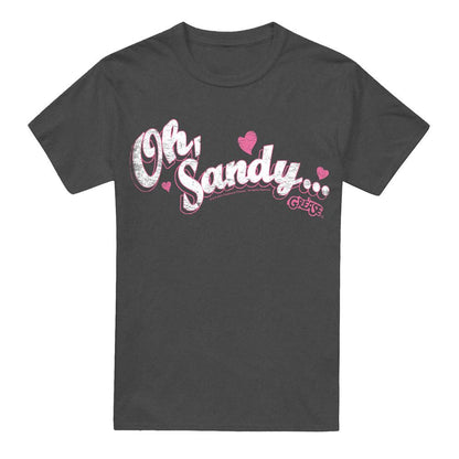 Charcoal - Front - Grease Unisex Adult Oh Sandy T-Shirt