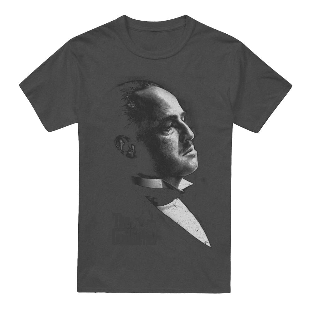 Charcoal - Front - The Godfather Unisex Adult Don Vito Corleone Graphic T-Shirt
