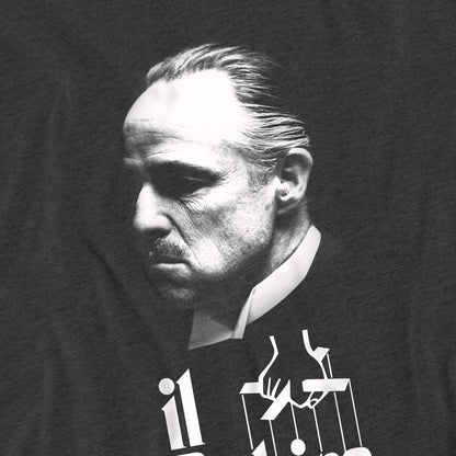 Charcoal - Side - The Godfather Unisex Adult Il Padrino T-Shirt