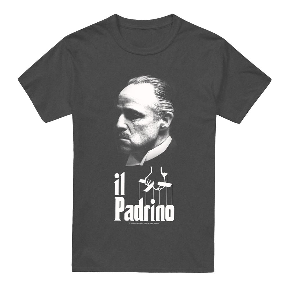 Charcoal - Front - The Godfather Unisex Adult Il Padrino T-Shirt