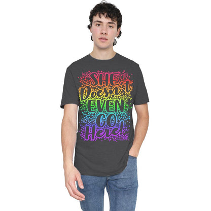 Charcoal - Lifestyle - Mean Girls Unisex Adult Doesn´t Go Here T-Shirt
