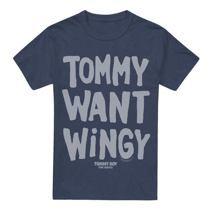 Navy - Front - Tommy Boy Unisex Adult Callahan T-Shirt