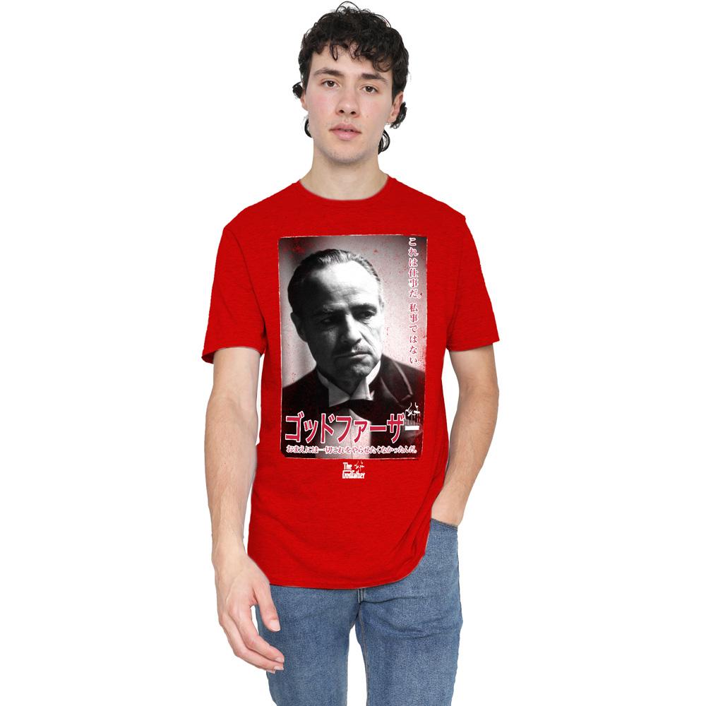 Red - Lifestyle - The Godfather Unisex Adult Don Vito Corleone Kanji T-Shirt