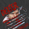 Charcoal - Pack Shot - Dexter Unisex Adult Blood Never Lies T-Shirt