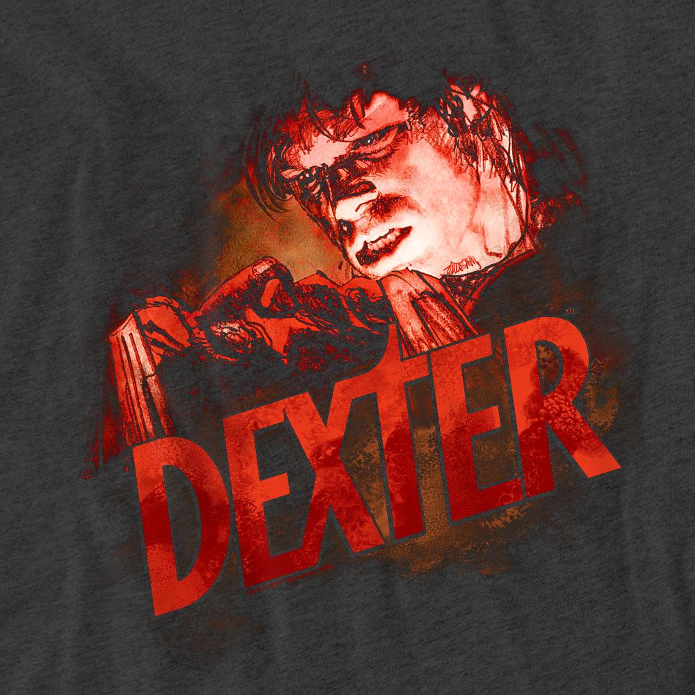 Charcoal - Pack Shot - Dexter Unisex Adult Drawing T-Shirt