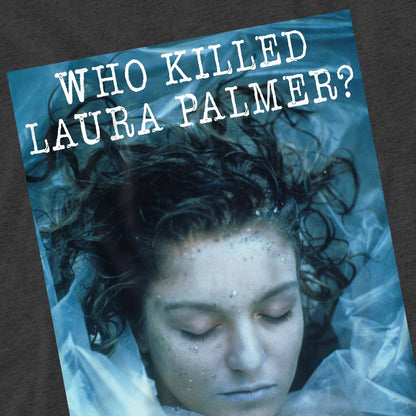Charcoal - Pack Shot - Twin Peaks Unisex Adult Who Killed Laura T-Shirt