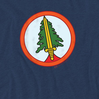 Navy - Pack Shot - Twin Peaks Unisex Adult Bookhouse Boys T-Shirt