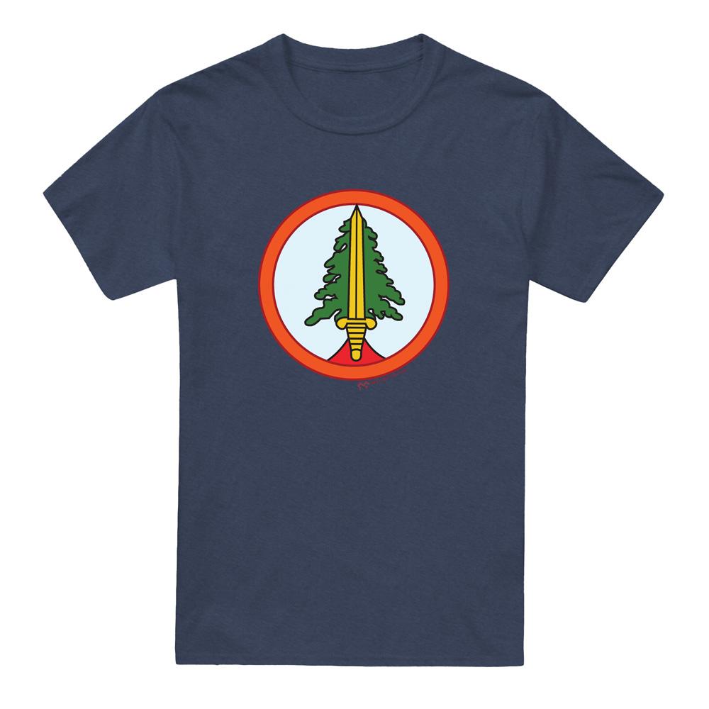 Navy - Front - Twin Peaks Unisex Adult Bookhouse Boys T-Shirt