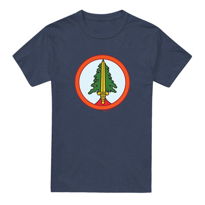 Navy - Front - Twin Peaks Unisex Adult Bookhouse Boys T-Shirt