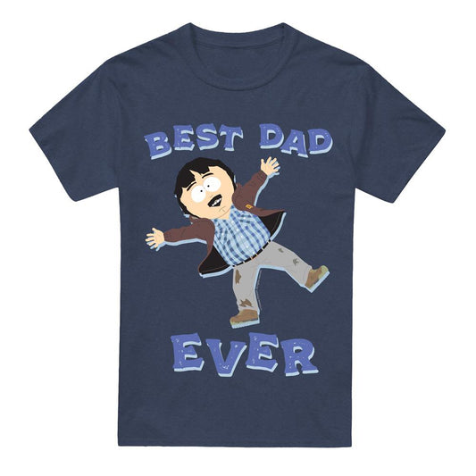 Navy - Front - South Park Unisex Adult Best Dad Ever Randy Marsh Fathers Day T-Shirt