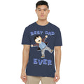Navy - Side - South Park Unisex Adult Best Dad Ever Randy Marsh Fathers Day T-Shirt