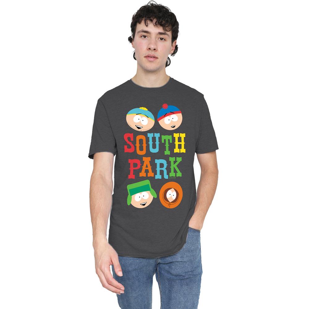 Charcoal - Side - South Park Unisex Adult Best Buds T-Shirt