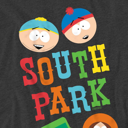 Charcoal - Pack Shot - South Park Unisex Adult Best Buds T-Shirt