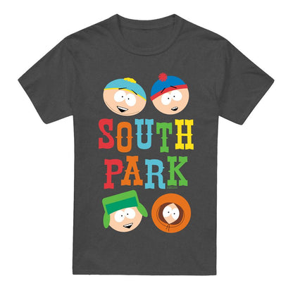Charcoal - Front - South Park Unisex Adult Best Buds T-Shirt