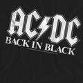 Black - Pack Shot - AC-DC Unisex Adult Back In Black T-Shirt