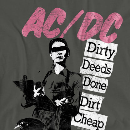 Charcoal - Pack Shot - AC-DC Unisex Adult Dirty Deeds T-Shirt