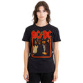 Black - Side - AC-DC Unisex Adult Group Distressed T-Shirt