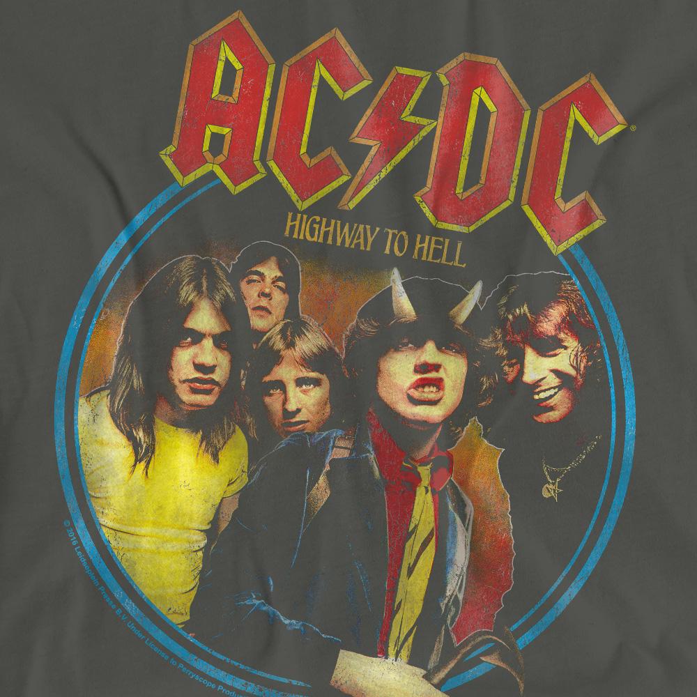 Charcoal - Pack Shot - AC-DC Unisex Adult Highway To Hell T-Shirt