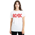 White - Side - AC-DC Unisex Adult Logo T-Shirt