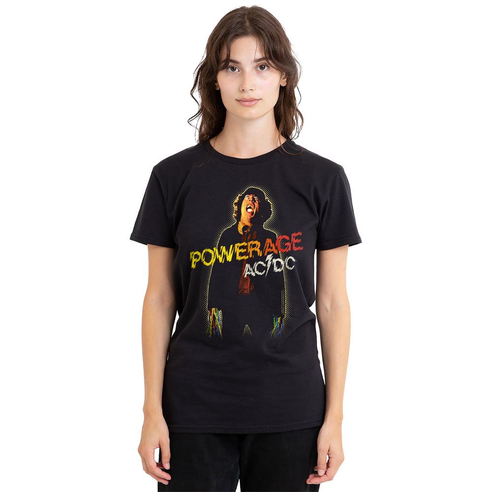 Black - Side - AC-DC Unisex Adult Powerage T-Shirt