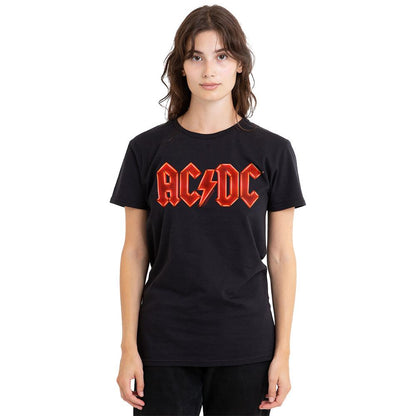 Black - Side - AC-DC Unisex Adult PWR-UP Logo T-Shirt