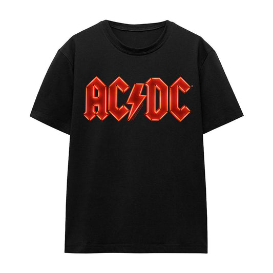 Black - Front - AC-DC Unisex Adult PWR-UP Logo T-Shirt