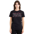 Black - Side - AC-DC Unisex Adult Roses Logo T-Shirt