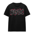 Black - Front - AC-DC Unisex Adult Roses Logo T-Shirt