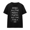 Black - Front - AC-DC Unisex Adult Struck T-Shirt