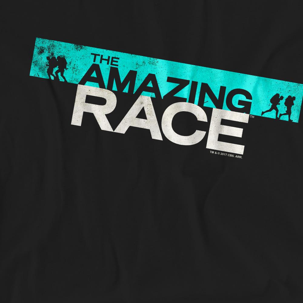 Black - Pack Shot - The Amazing Race Unisex Adult Bar Logo T-Shirt