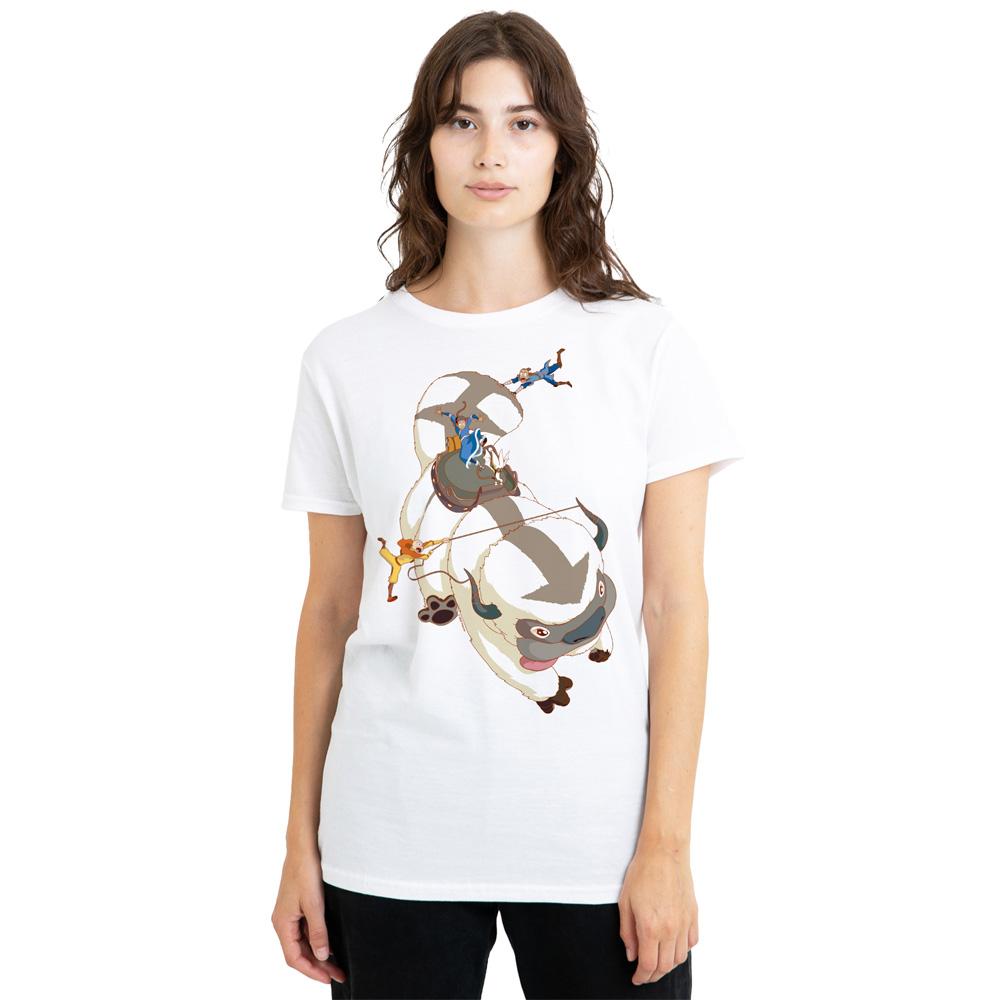 White - Lifestyle - Avatar: The Last Airbender Unisex Adult Hang On Appa T-Shirt