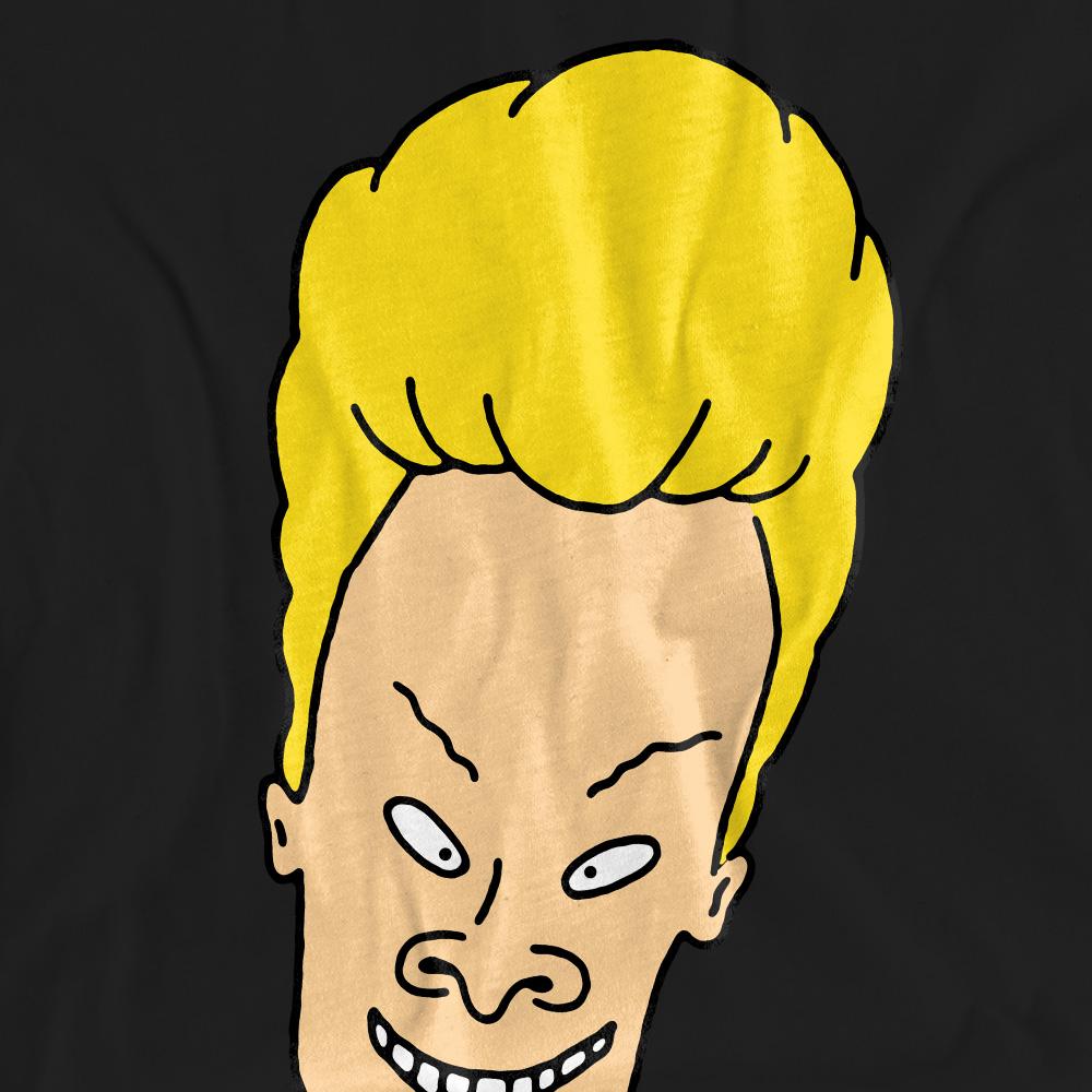Black - Pack Shot - Beavis & Butthead Unisex Adult Headshot T-Shirt