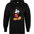 Black - Front - Disney Womens-Ladies Mickey Mouse Hoodie