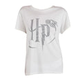 White-Silver - Side - Harry Potter Womens-Ladies Metallic T-Shirt