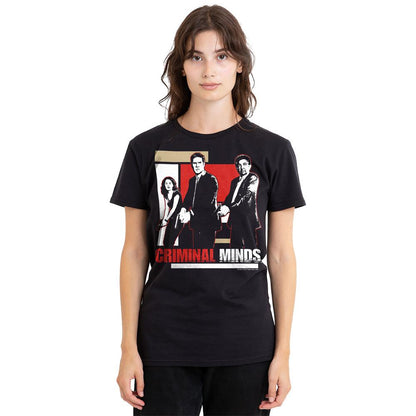 Black - Side - Criminal Minds Unisex Adult Guns Drawn T-Shirt