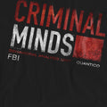 Black - Pack Shot - Criminal Minds Unisex Adult Title Card T-Shirt