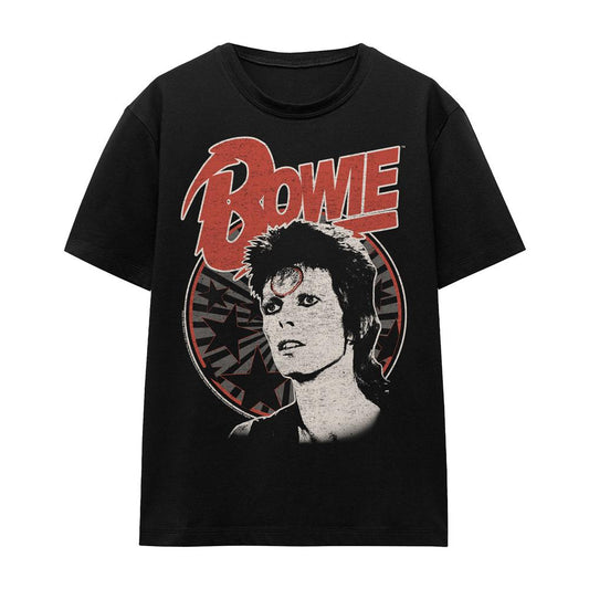 Black - Front - David Bowie Unisex Adult Space Oddity T-Shirt