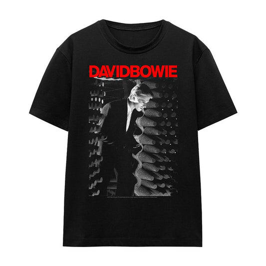 Black - Front - David Bowie Unisex Adult Station to Station T-Shirt